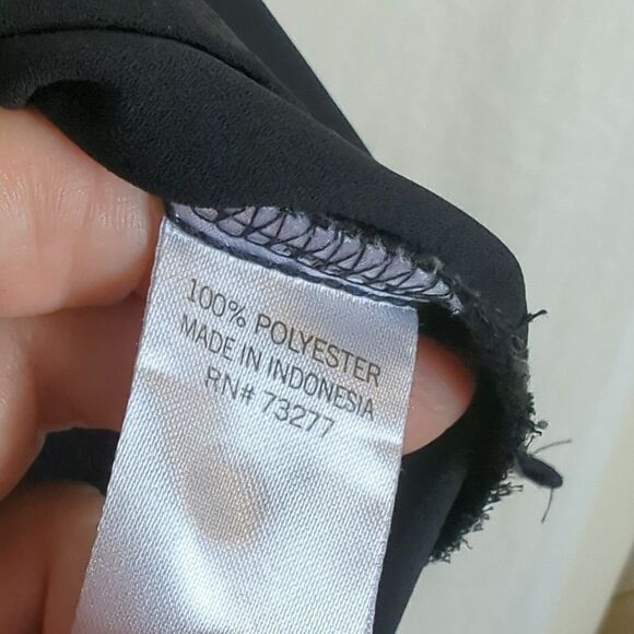 Black Blouse Size 1X EVRI - Picture 6 of 7